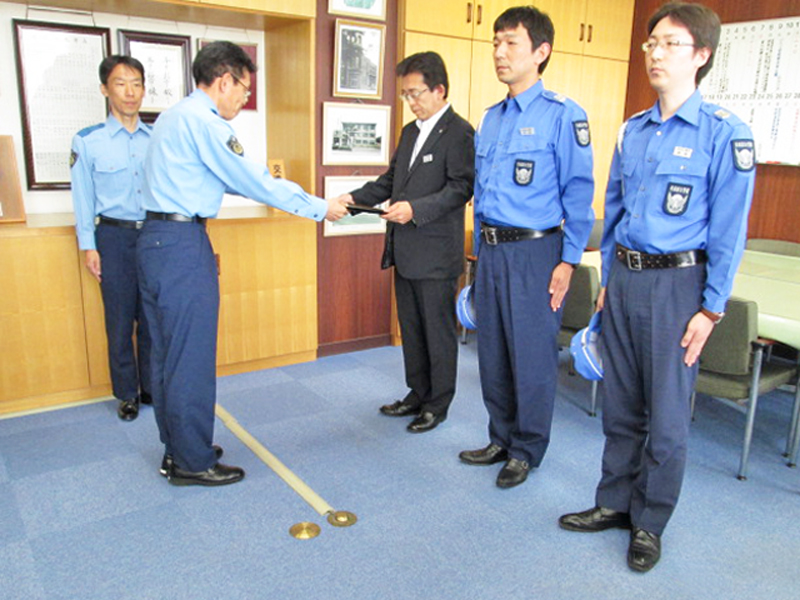 特殊詐欺被害防止の功労で十和田警察署から感謝状 ALSOK 青森綜合警備保障